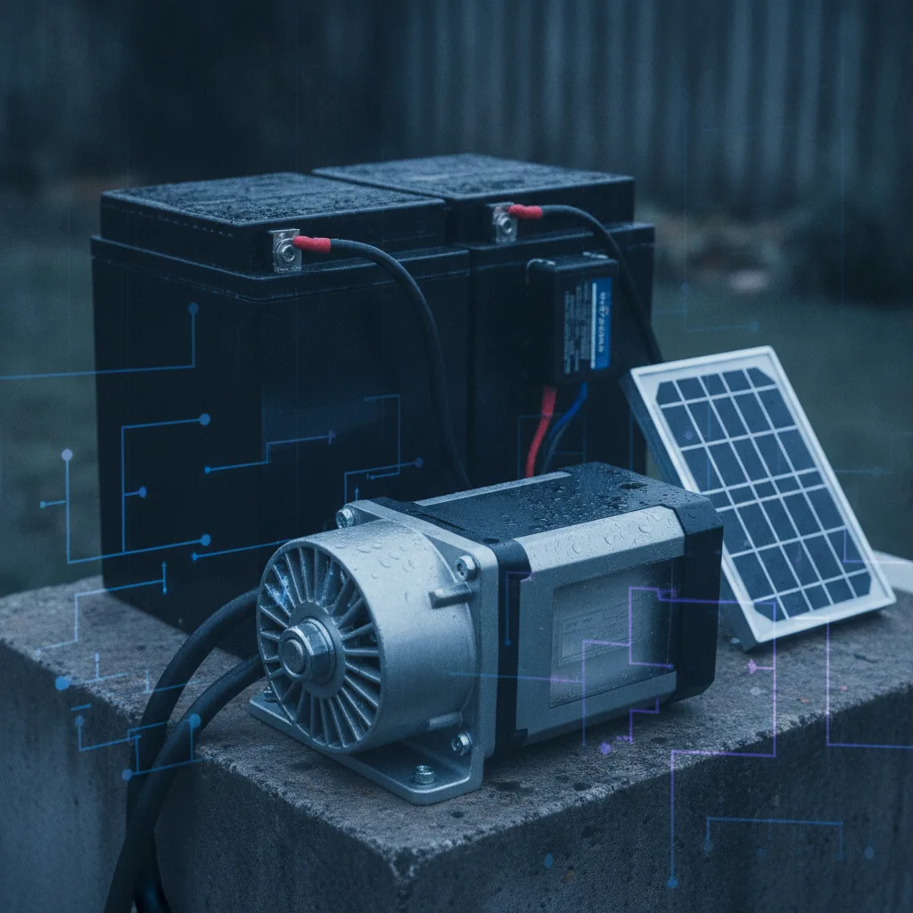 Compatibilité moteur portail solaire