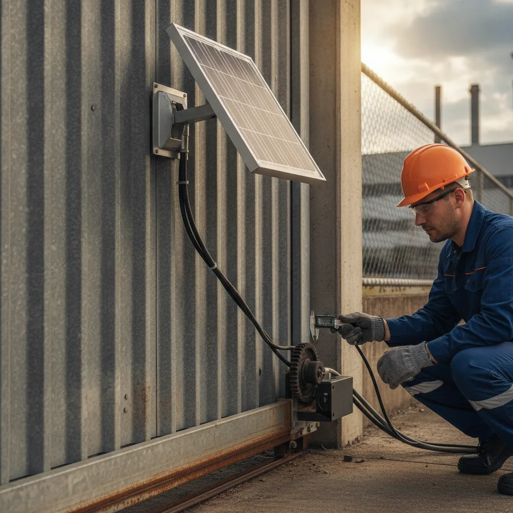 Compatibilité moteur portail solaire