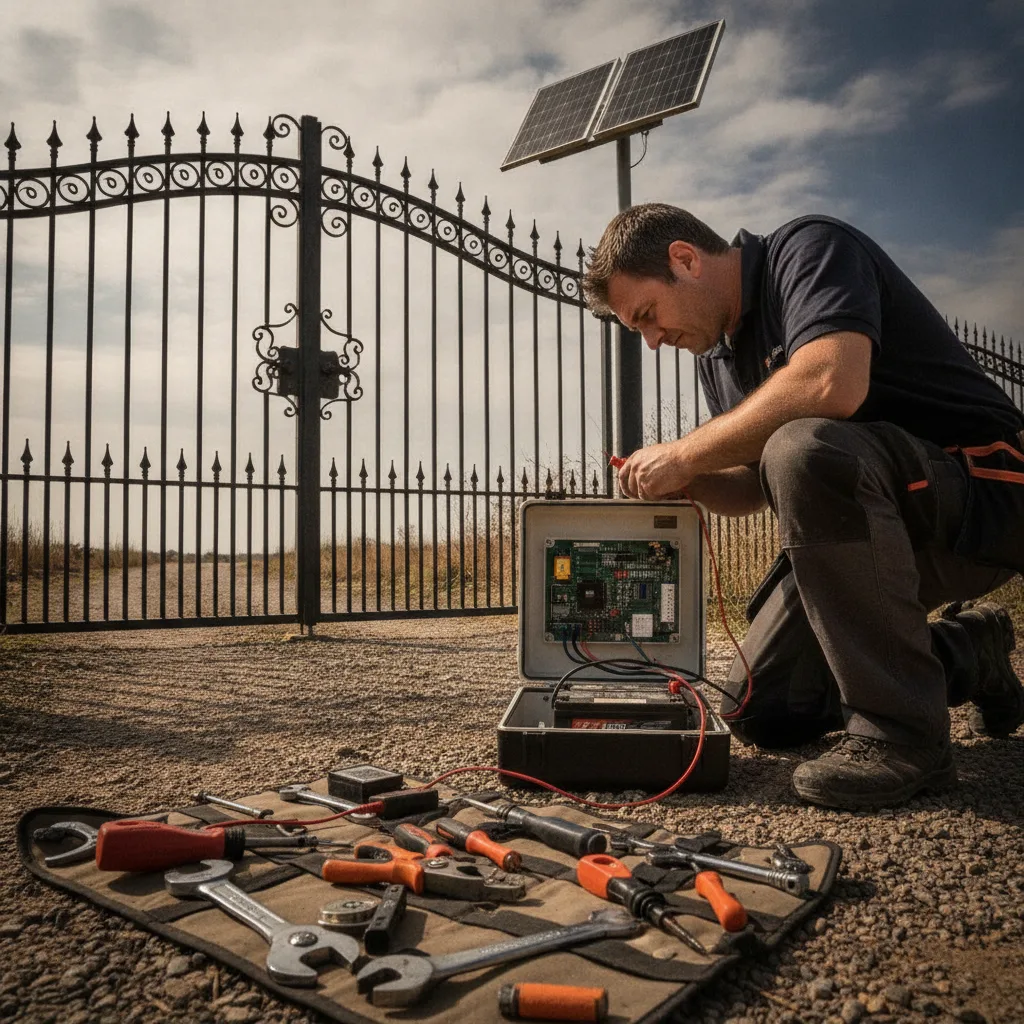 Motorisation portail sans électricité