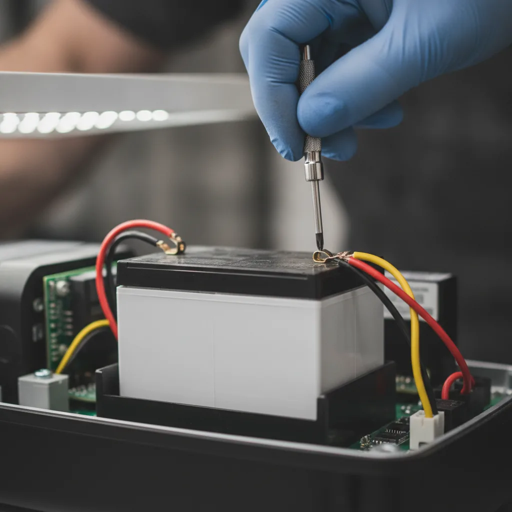 Changer la batterie d'un moteur BFT