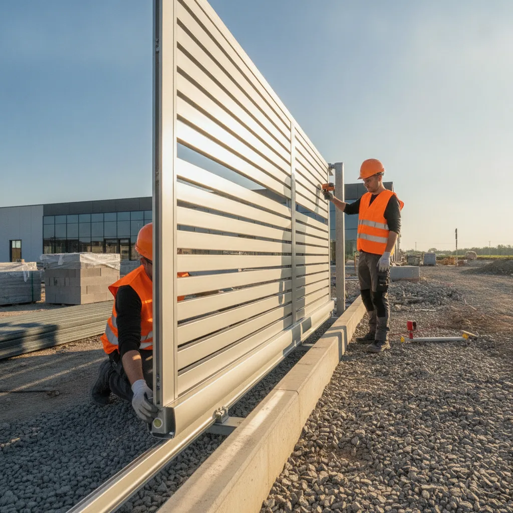 Installer un portail coulissant sur rail au sol | Guide - installer portail coulissant rail sol