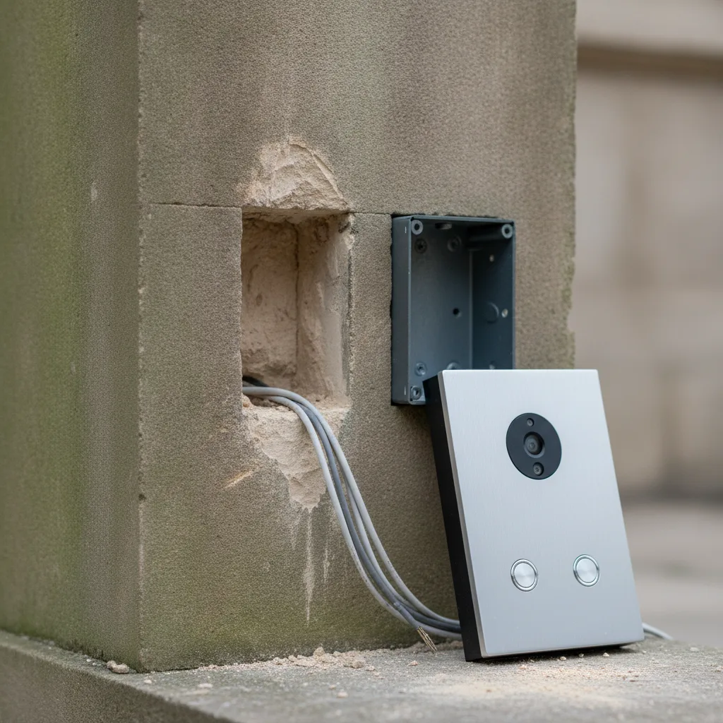 platine de rue interphone encastrée ou saillie