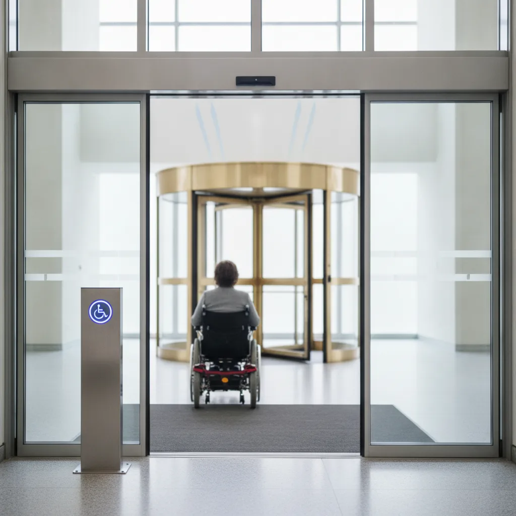 porte automatique piétonne PMR